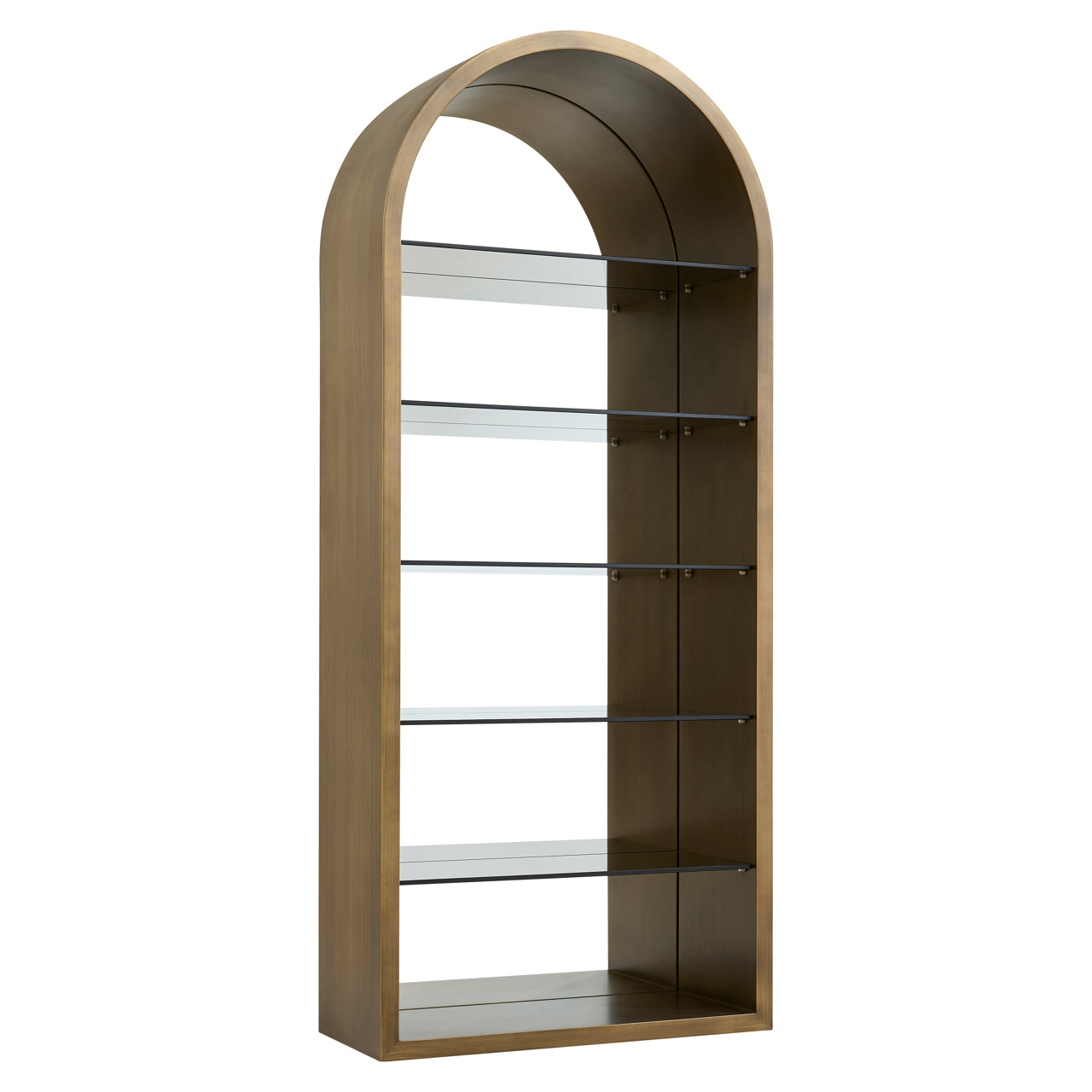 Richmond Möbel | Vitrine Bowic | Brushed-gold