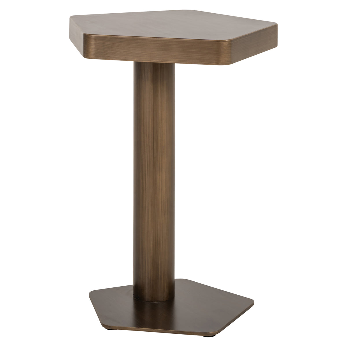 Richmond Möbel Sofabeistelltisch Hexa brushed gold | 213240