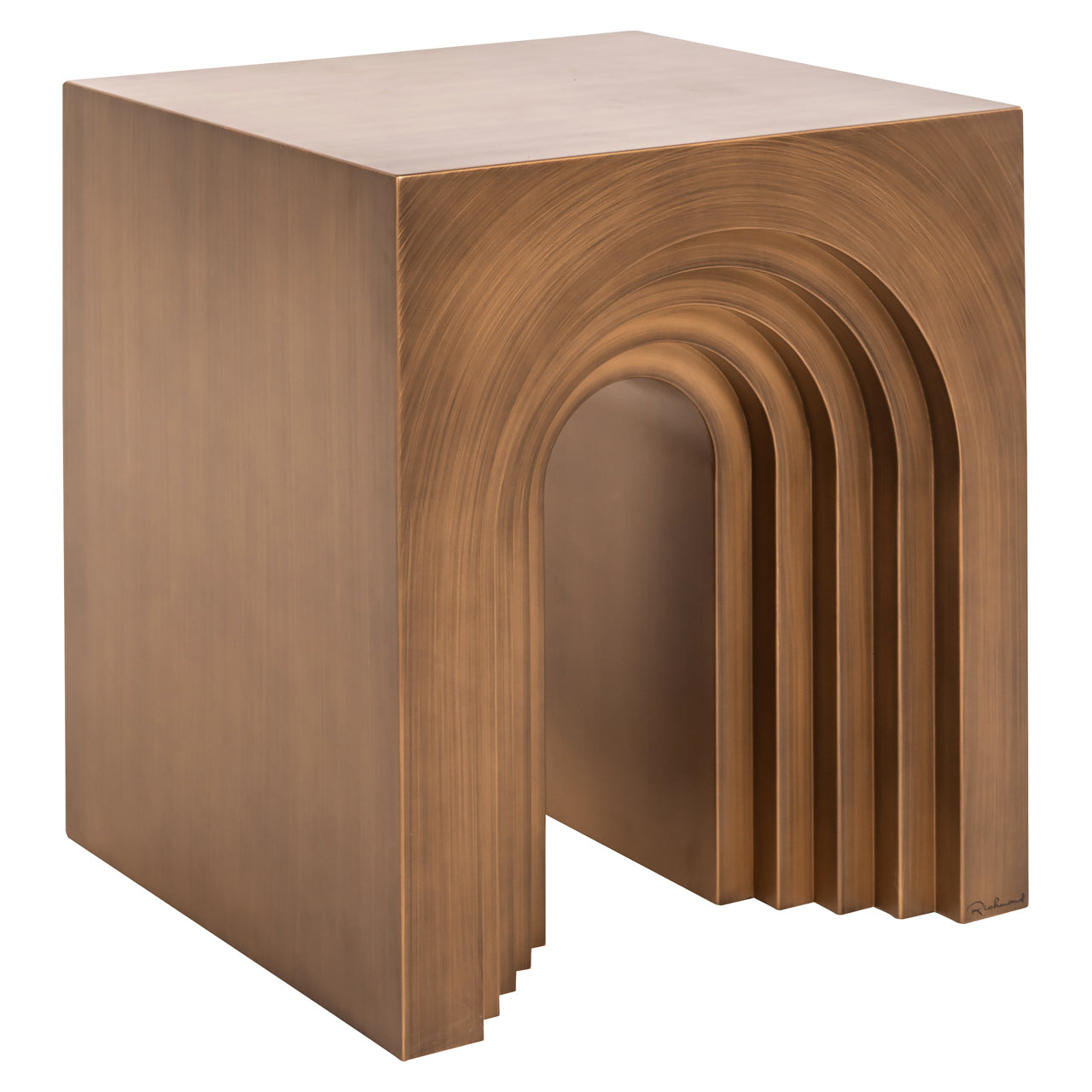 Richmond Möbel | Beistelltisch Vevey | Brushed-gold