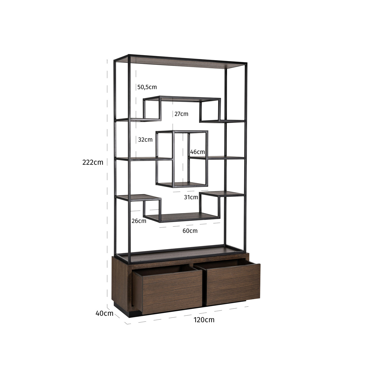 Richmond Möbel | Vitrine Bonvoy | Black