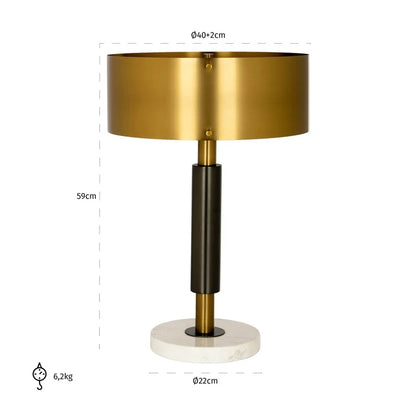 Richmond Möbel | Tischlampe Emine | Gold