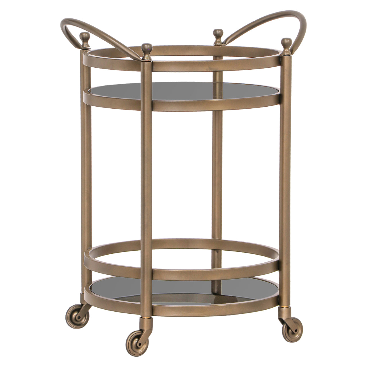 Richmond Möbel | Servierwagen Hendricks | Brushed-gold