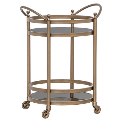 Richmond Möbel | Servierwagen Hendricks | Brushed-gold