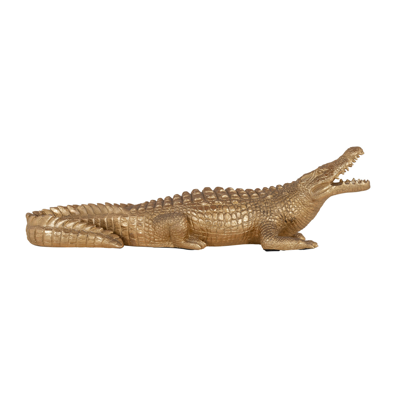 Richmond Möbel | Dekoratives Objekt Crocodile | Gold