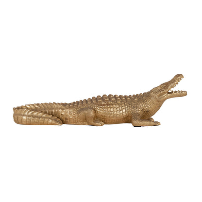 Richmond Möbel | Dekoratives Objekt Crocodile | Gold