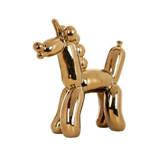 Richmond Möbel Dekoratives Objekt Balloonicorn gold | 210806