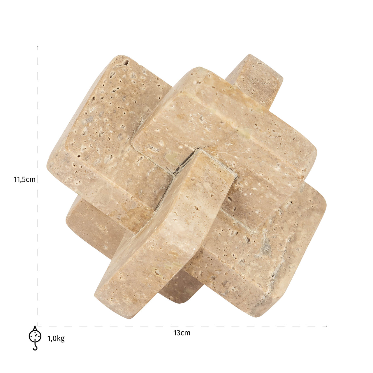 Richmond Möbel | Dekoratives Objekt Mony | Beige