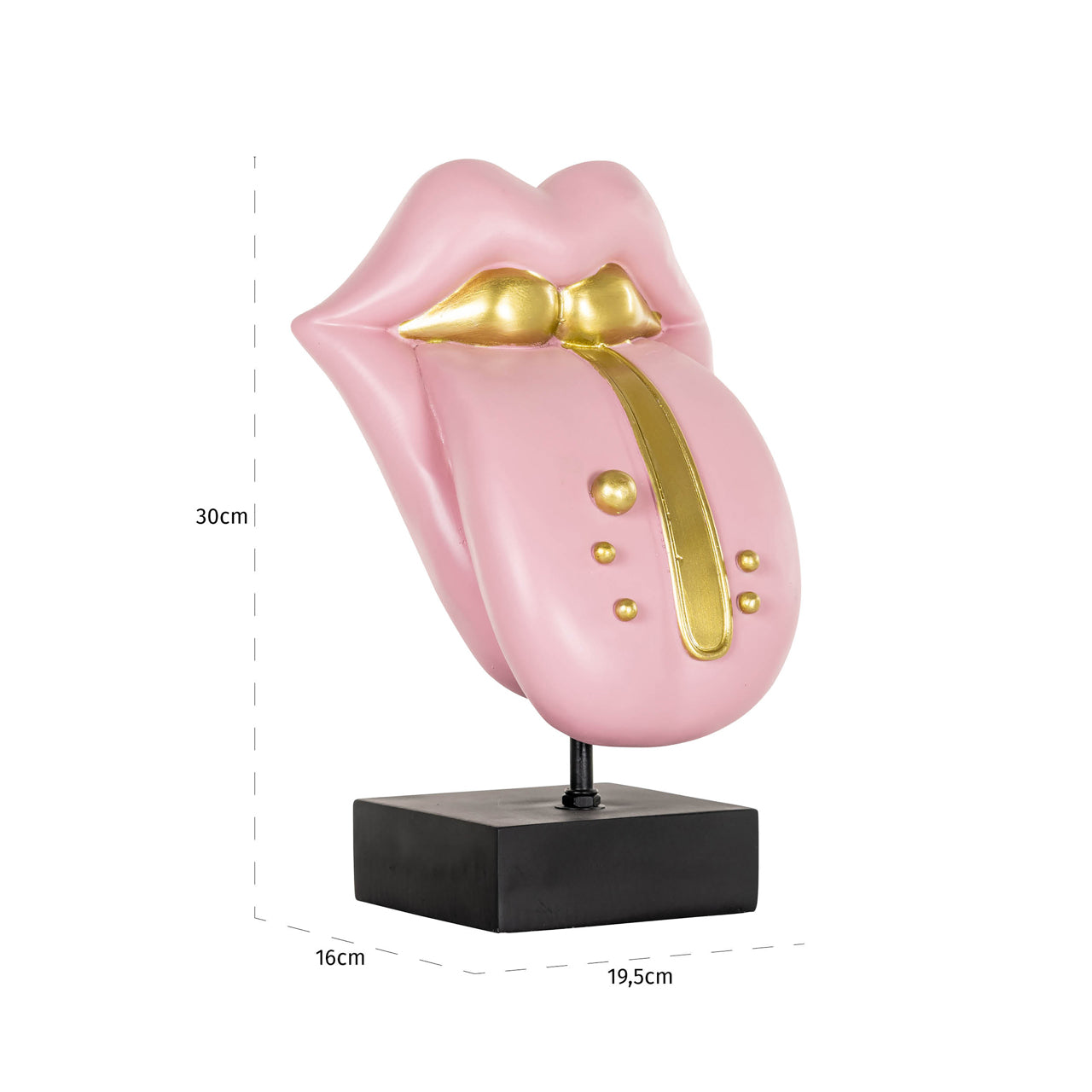 Richmond Möbel | Dekoratives Objekt Tongue | Pink