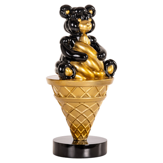 Richmond Möbel Dekoratives Objekt Harly black/gold | 212745