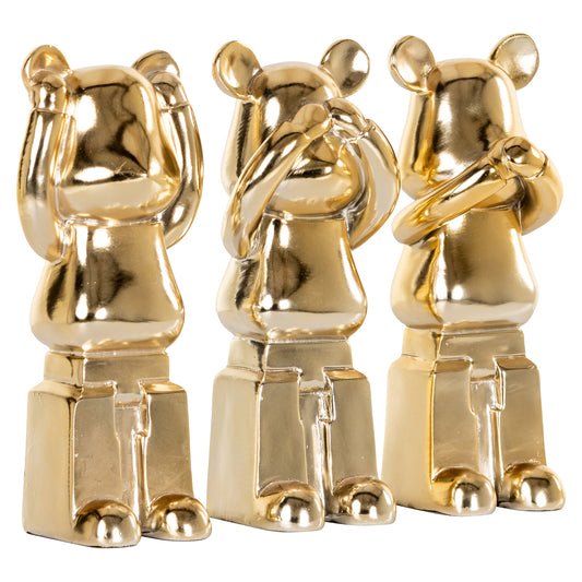 Richmond Möbel Dekoratives Objekt Berna (Set von 3) gold | 213014