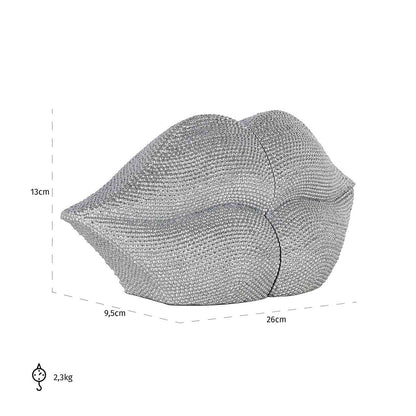 Richmond Möbel | Deko-Objekt Buchständer Kiss | Silber
