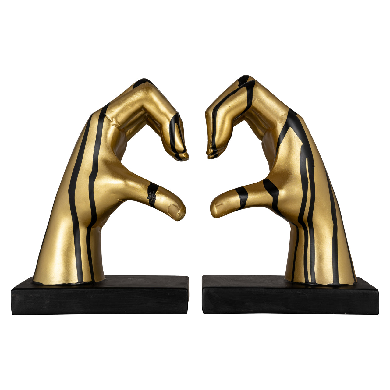 Richmond Möbel | Buchständer Love | Black-gold