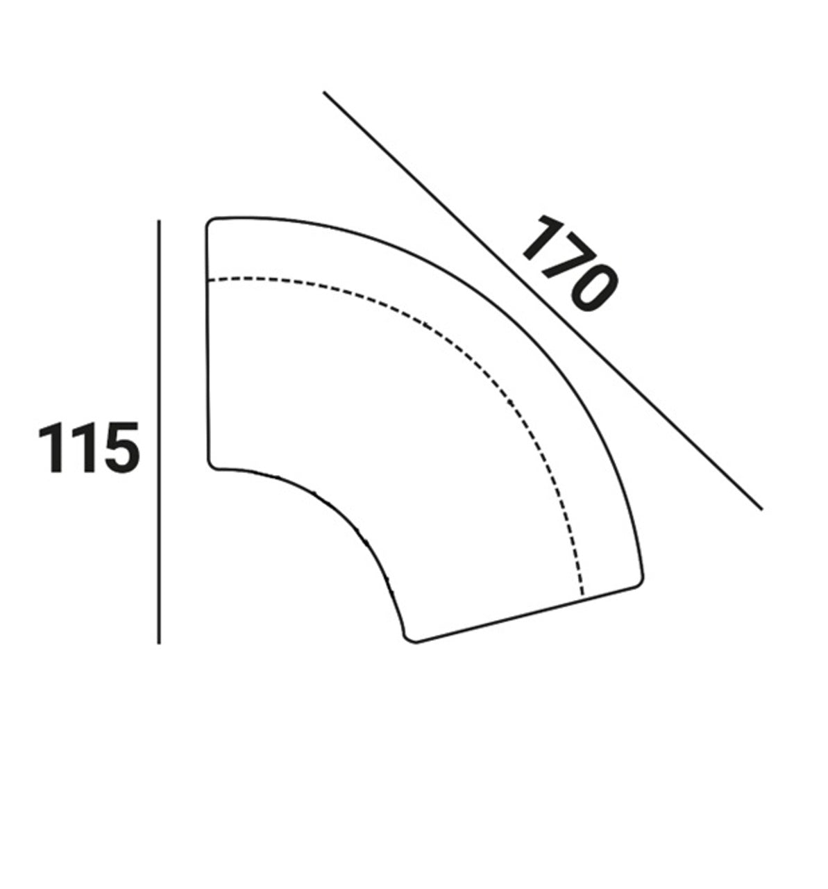 Richmond Möbel | Sitzbank Sorrobon customized round
