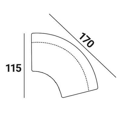 Richmond Möbel | Sitzbank Sorrobon customized round