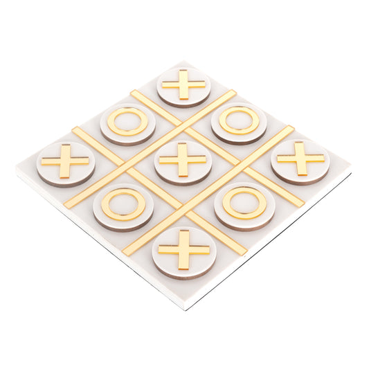 Richmond Möbel Dekoratives Spiel Maylie Tic-Tac-Toe white | 211135