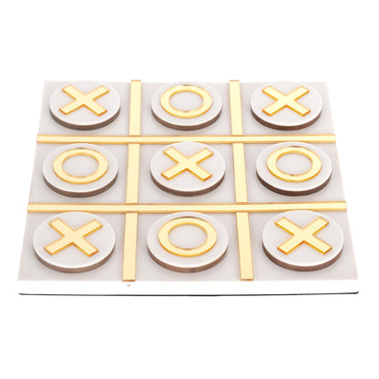 Richmond Möbel Dekoratives Spiel Maylie Tic-Tac-Toe white | 211135