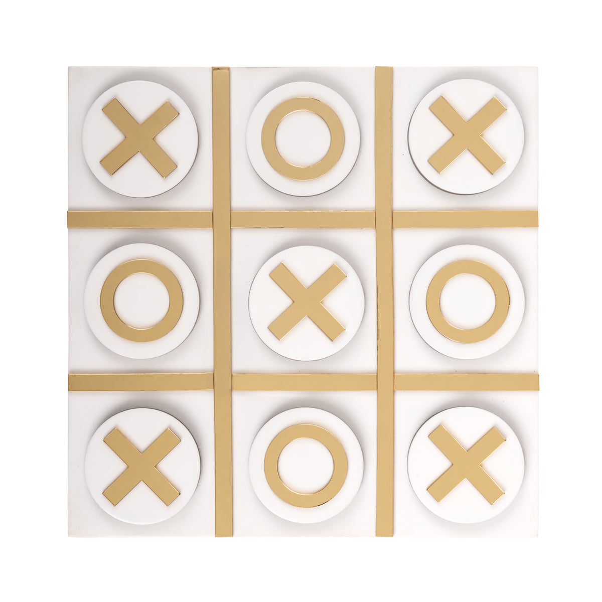 Richmond Möbel Dekoratives Spiel Maylie Tic-Tac-Toe white | 211135