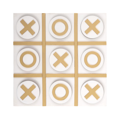 Richmond Möbel Dekoratives Spiel Maylie Tic-Tac-Toe white | 211135