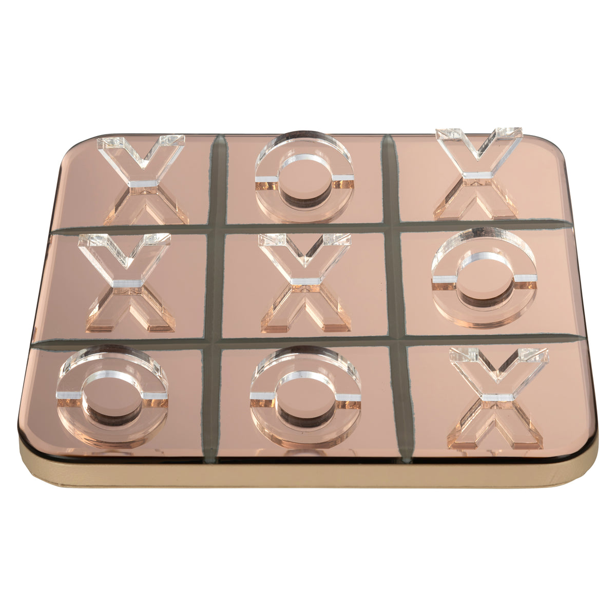 Richmond Möbel Dekoratives Spiel Caylin Tic-Tac-Toe gold | 212097