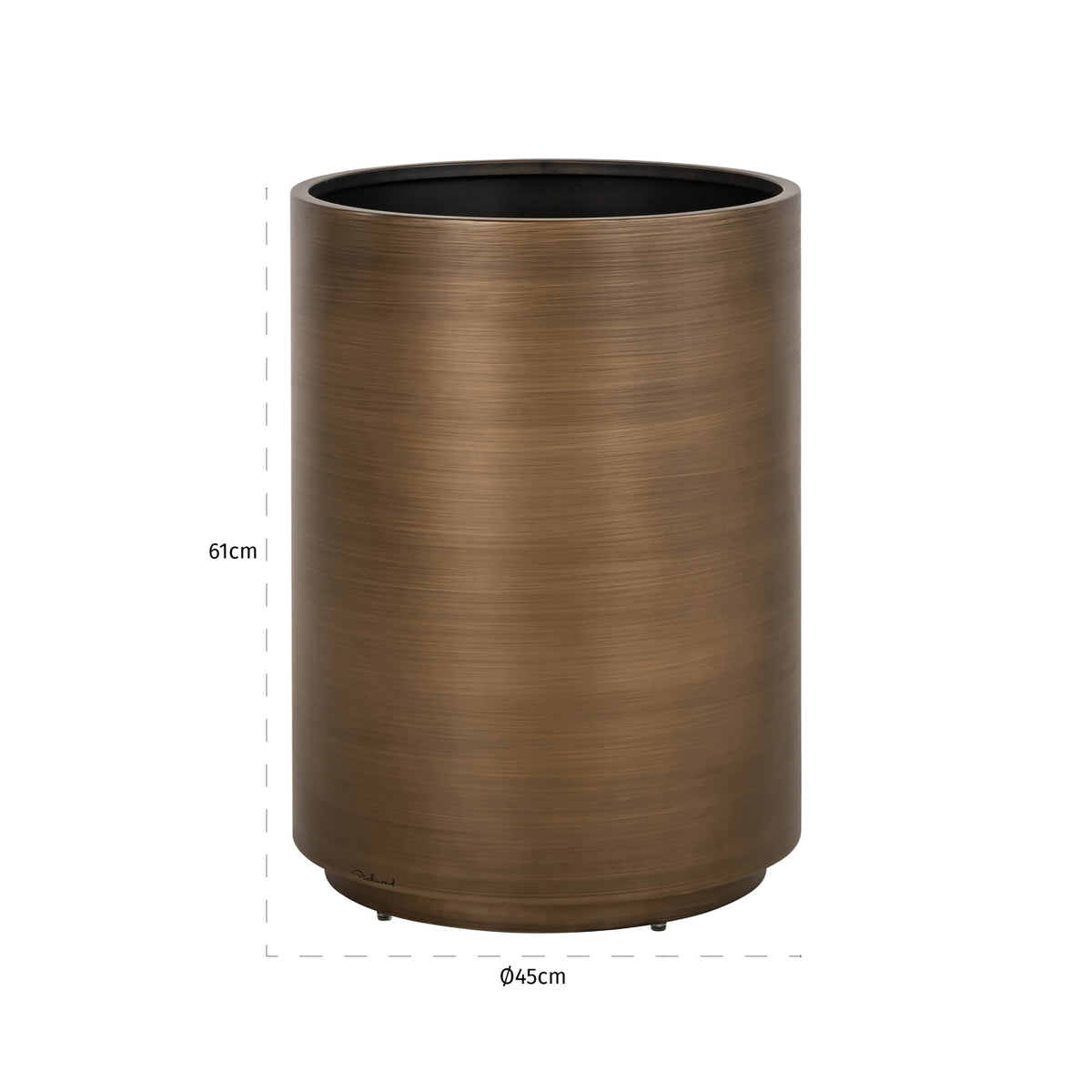 Richmond Möbel Pflanzgefäß Dira brushed gold | 213235