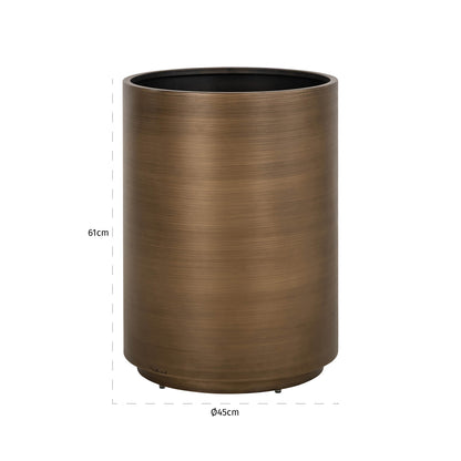 Richmond Möbel Pflanzgefäß Dira brushed gold | 213235