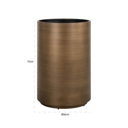 Richmond Möbel Pflanzgefäß Dira brushed gold | 213236
