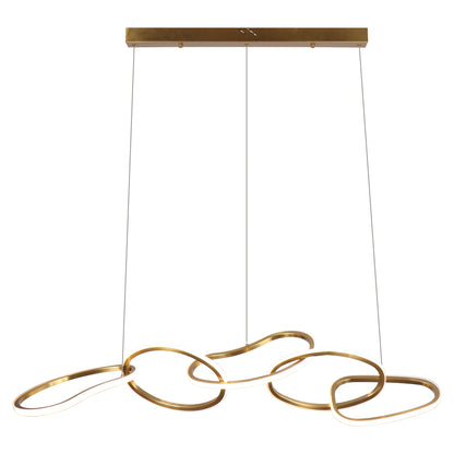 Richmond Möbel | Pendelleuchte Flyn brushed gold | brushed-gold
