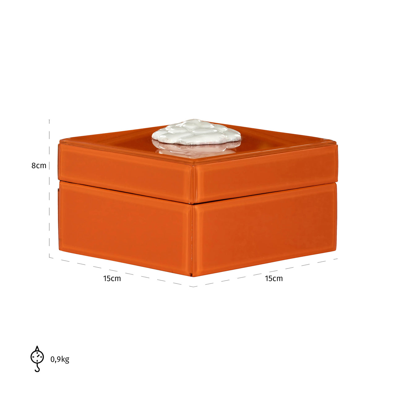 Richmond Möbel | Aufbewahrungsbox Lunia | Orange