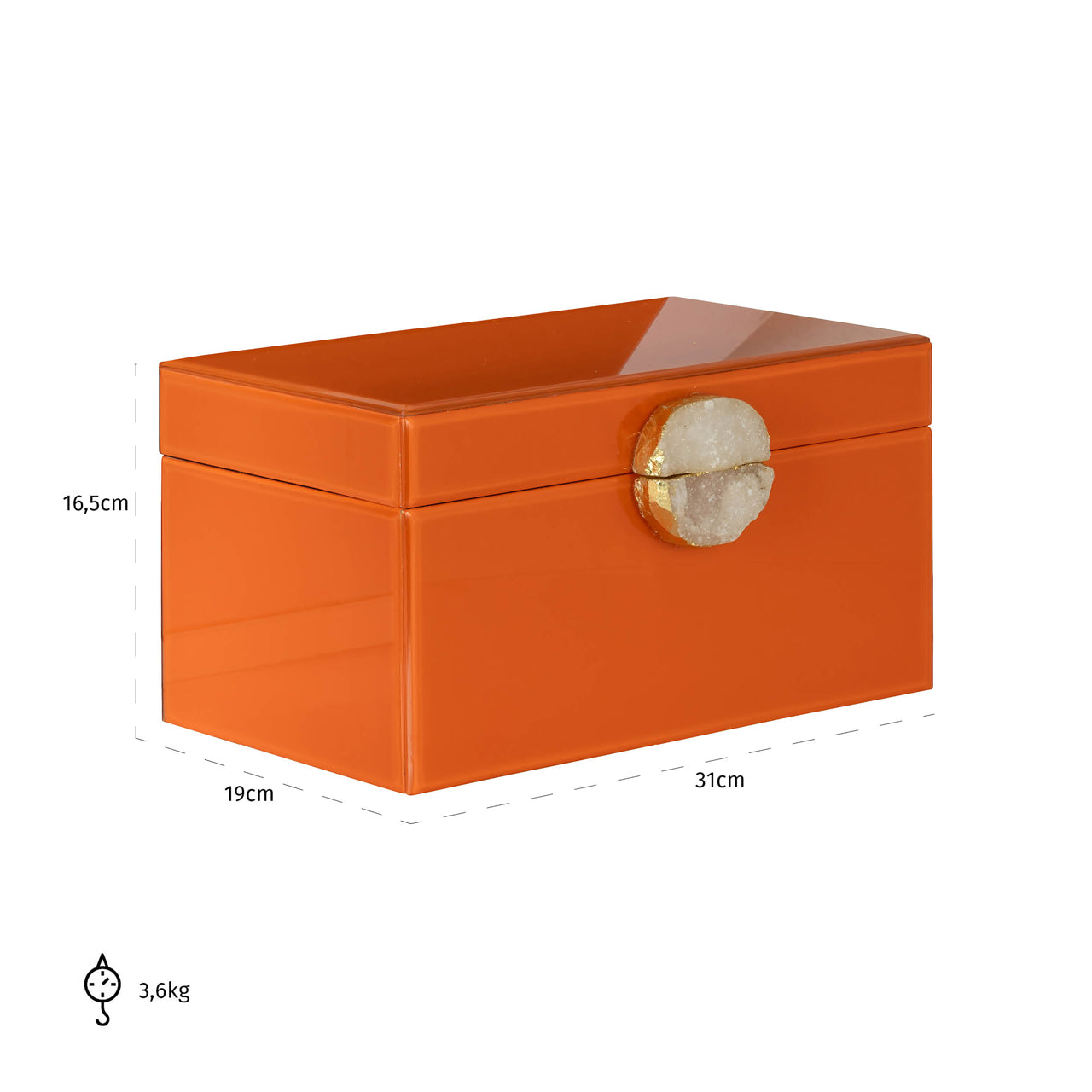 Richmond Möbel | Aufbewahrungsbox Lia | Orange