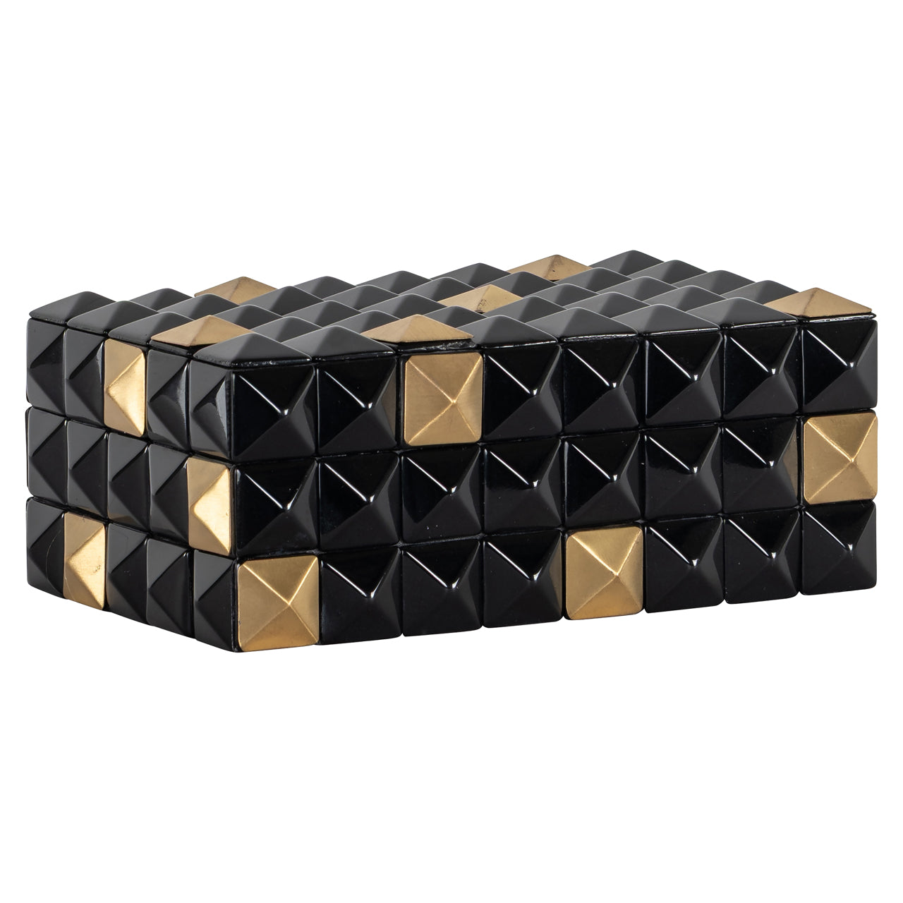 Richmond Möbel | Aufbewahrungsbox Velicia | Black-gold
