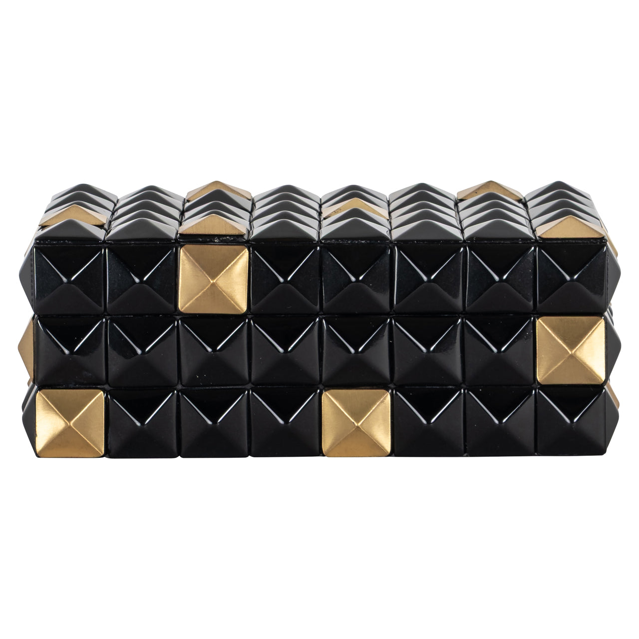 Richmond Möbel | Aufbewahrungsbox Velicia | Black-gold