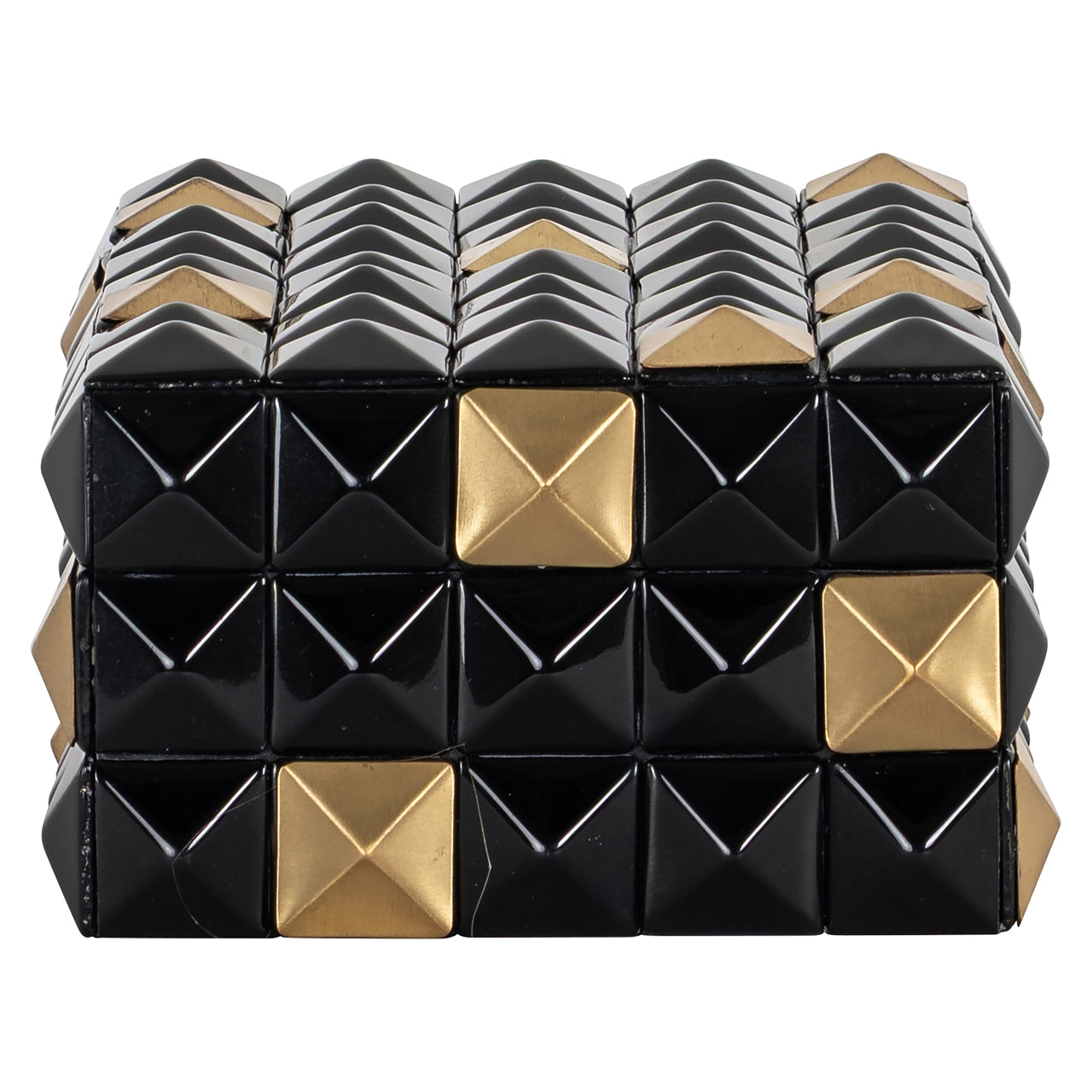 Richmond Möbel | Aufbewahrungsbox Velicia | Black-gold