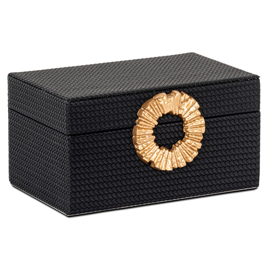 Richmond Möbel Aufbewahrungsbox Amal black/gold | 213536