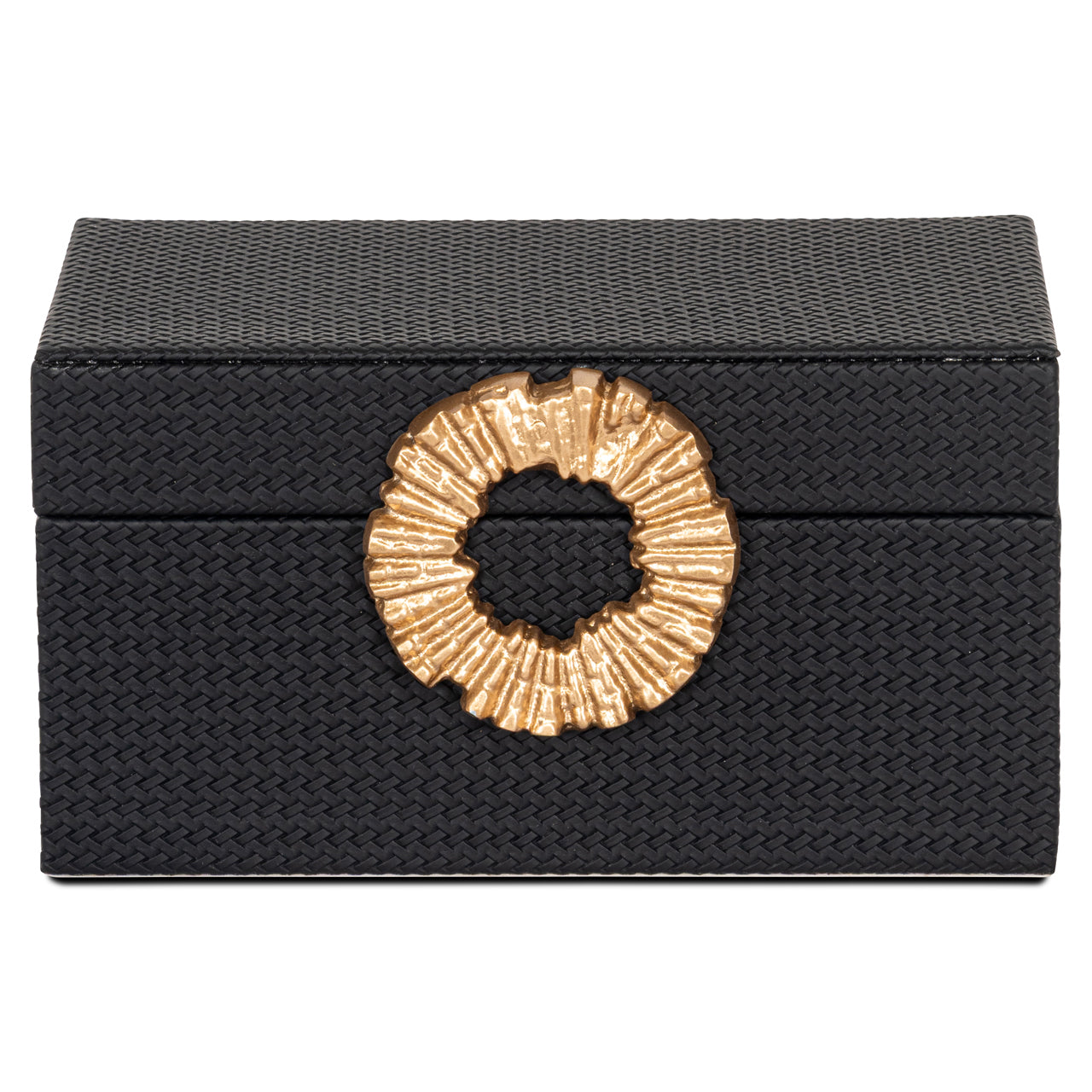 Richmond Möbel | Aufbewahrungsbox Amal | Black-gold