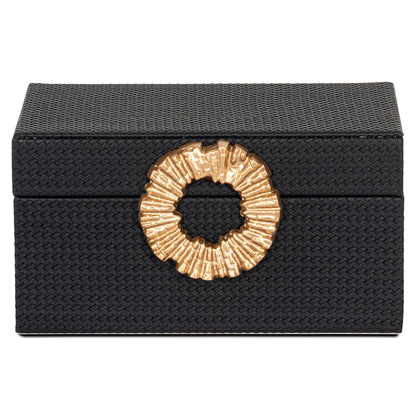 Richmond Möbel | Aufbewahrungsbox Amal | Black-gold