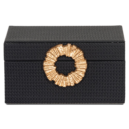 Richmond Möbel | Aufbewahrungsbox Amal | Black-gold