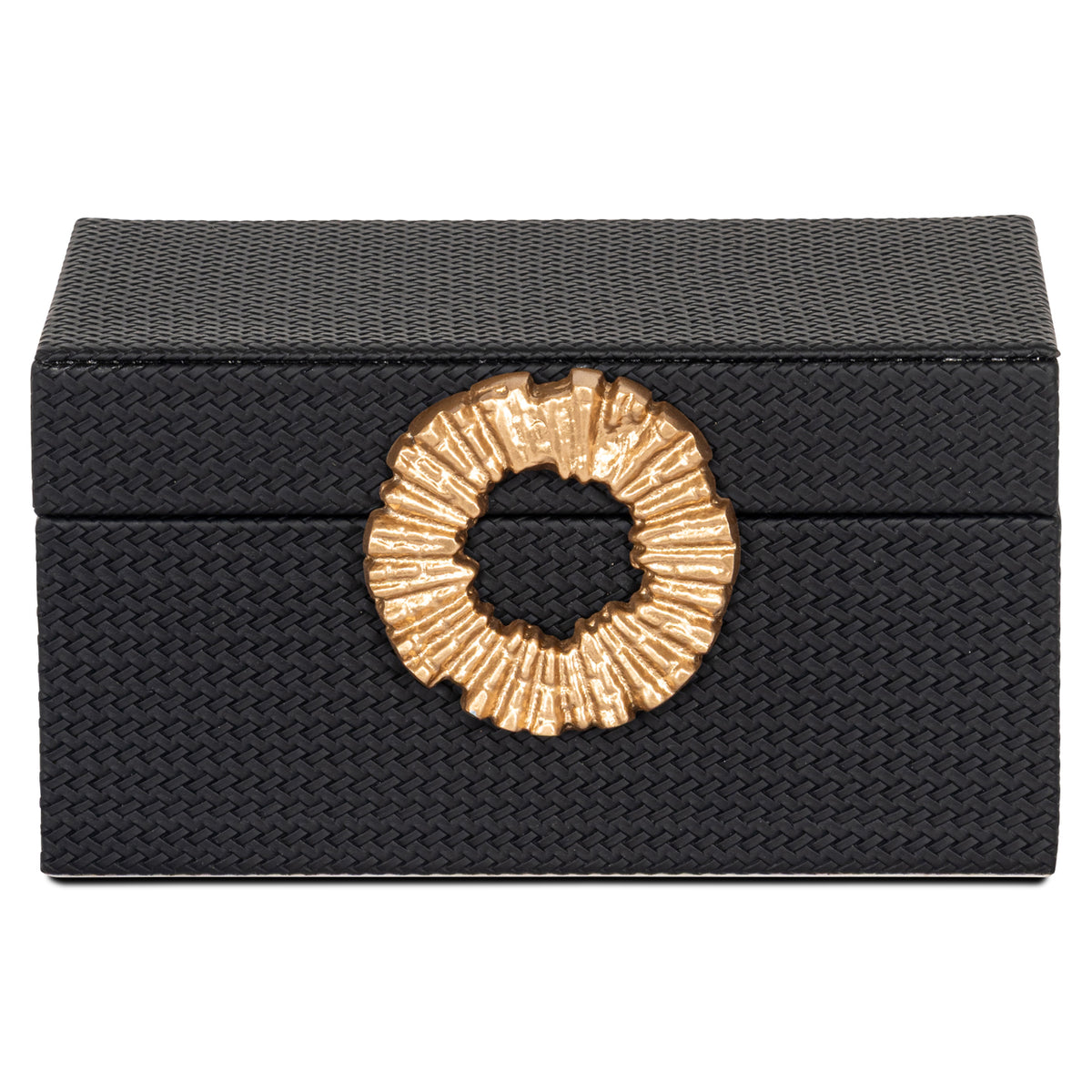 Richmond Möbel Aufbewahrungsbox Amal black/gold | 213536