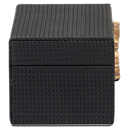 Richmond Möbel Aufbewahrungsbox Amal black/gold | 213536