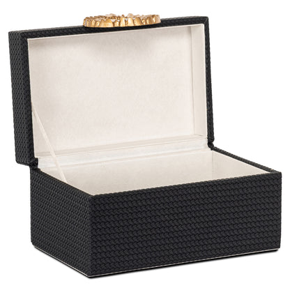 Richmond Möbel Aufbewahrungsbox Amal black/gold | 213536