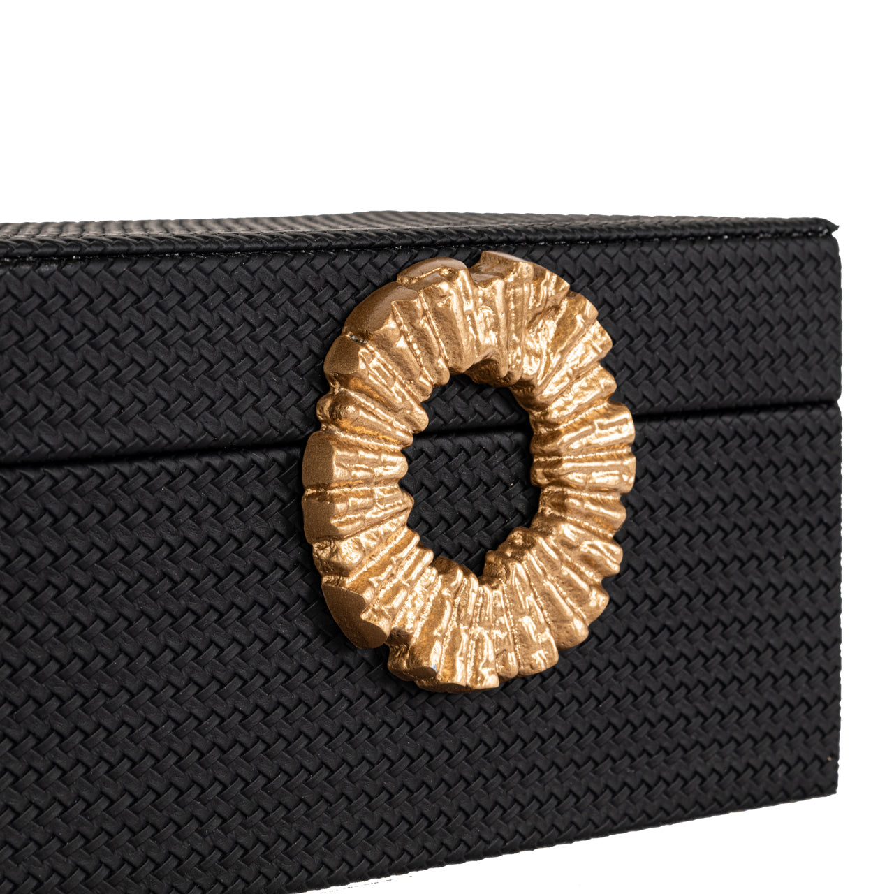 Richmond Möbel | Aufbewahrungsbox Amal | Black-gold