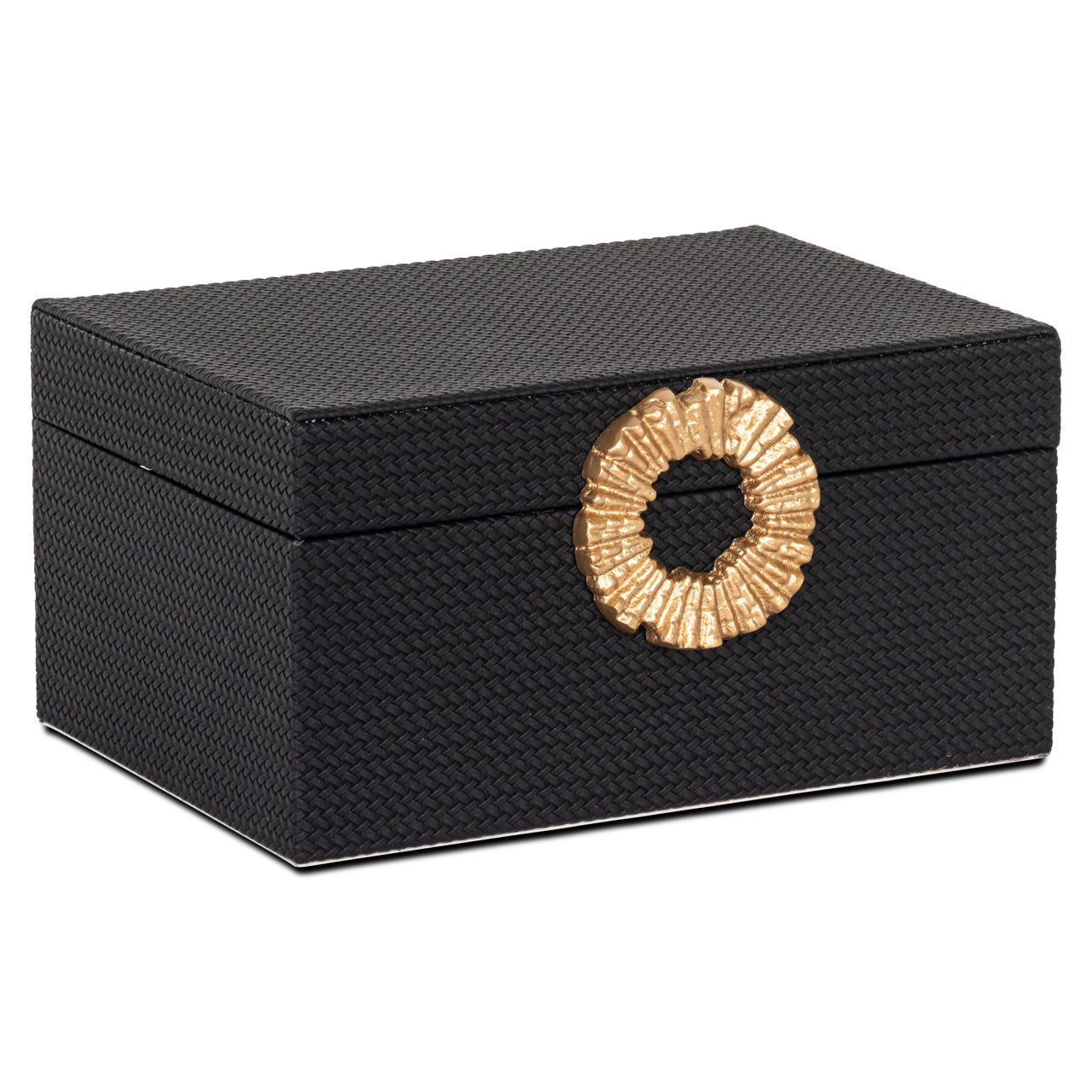 Richmond Möbel | Aufbewahrungsbox Amal | Black-gold