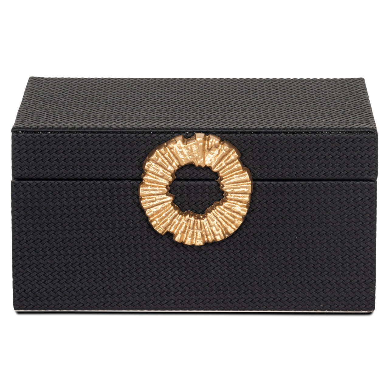 Richmond Möbel | Aufbewahrungsbox Amal | Black-gold