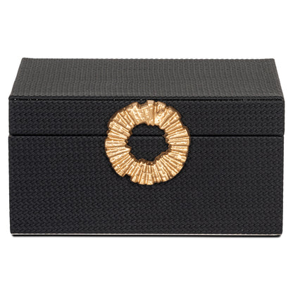 Richmond Möbel | Aufbewahrungsbox Amal | Black-gold