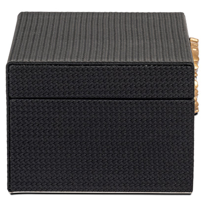 Richmond Möbel | Aufbewahrungsbox Amal | Black-gold