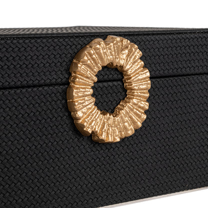 Richmond Möbel | Aufbewahrungsbox Amal | Black-gold