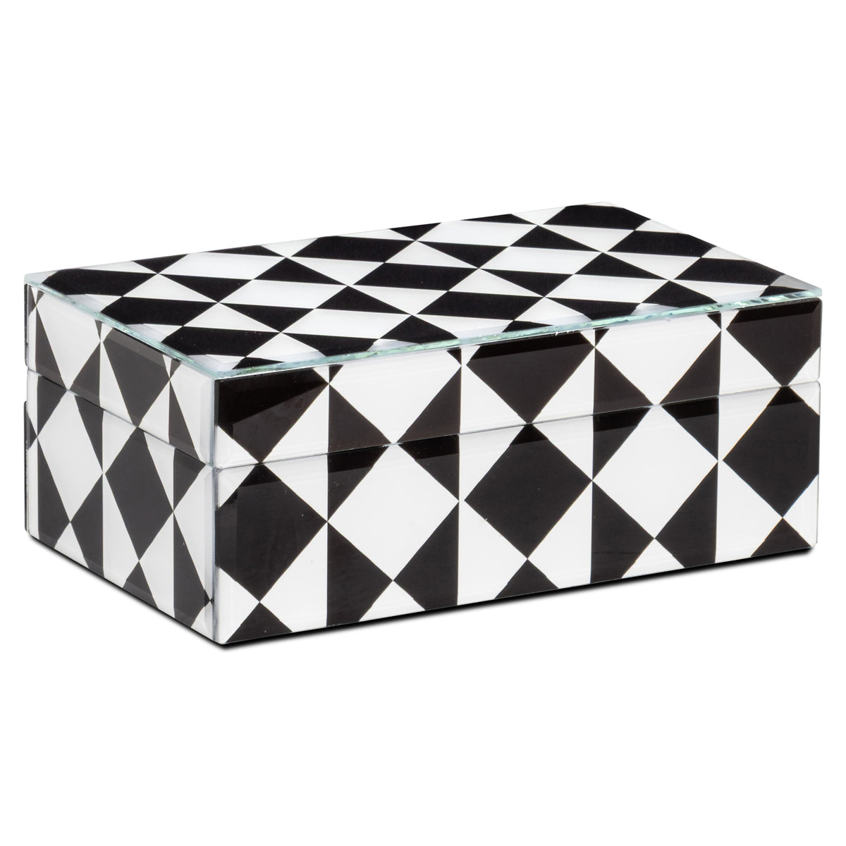 Richmond Möbel Aufbewahrungsbox Silas black/white | 213542