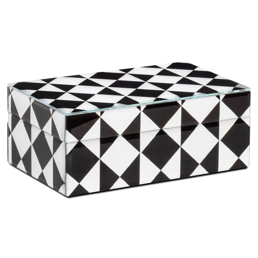 Richmond Möbel Aufbewahrungsbox Silas black/white | 213542