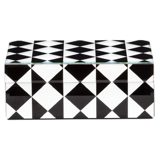 Richmond Möbel Aufbewahrungsbox Silas black/white | 213542