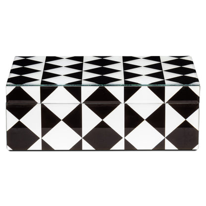 Richmond Möbel Aufbewahrungsbox Silas black/white | 213543