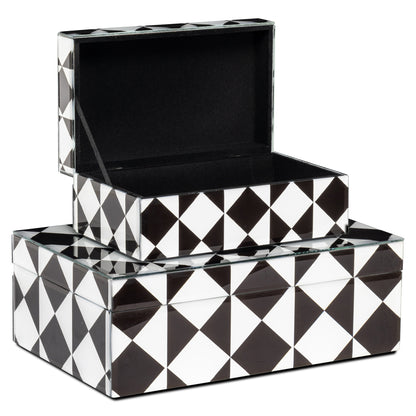 Richmond Möbel | Aufbewahrungsbox Silas | Black-white